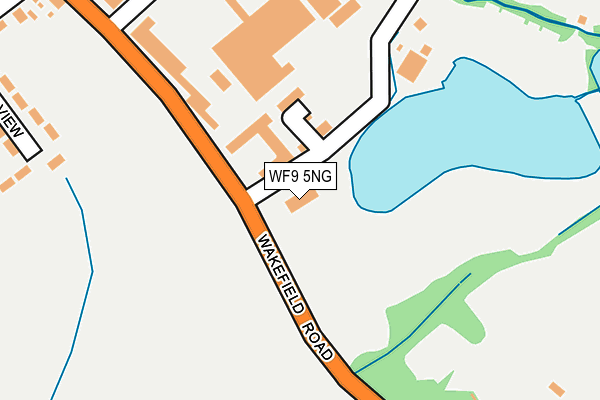 WF9 5NG map - OS OpenMap – Local (Ordnance Survey)