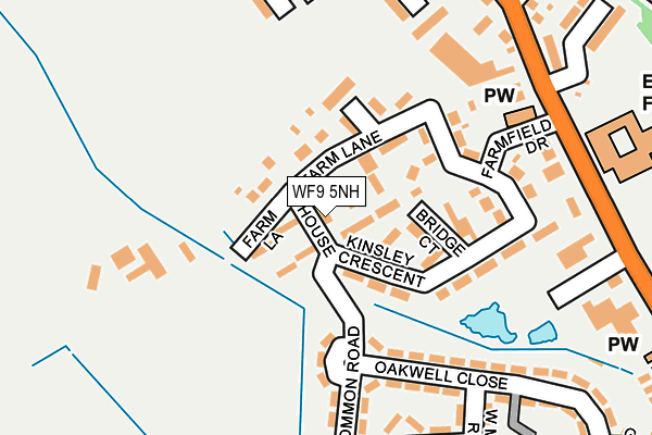 WF9 5NH map - OS OpenMap – Local (Ordnance Survey)