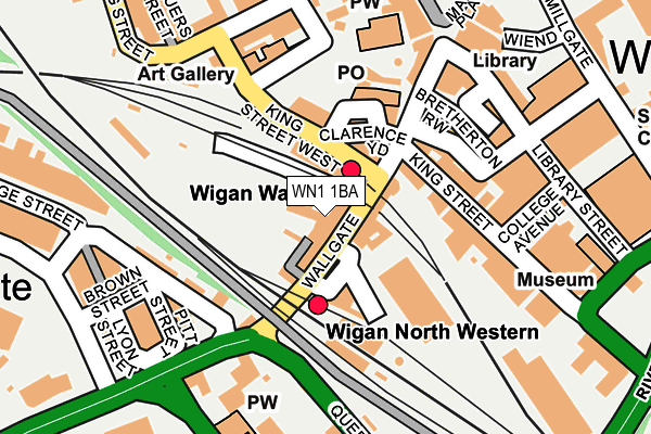 WN1 1BA map - OS OpenMap – Local (Ordnance Survey)