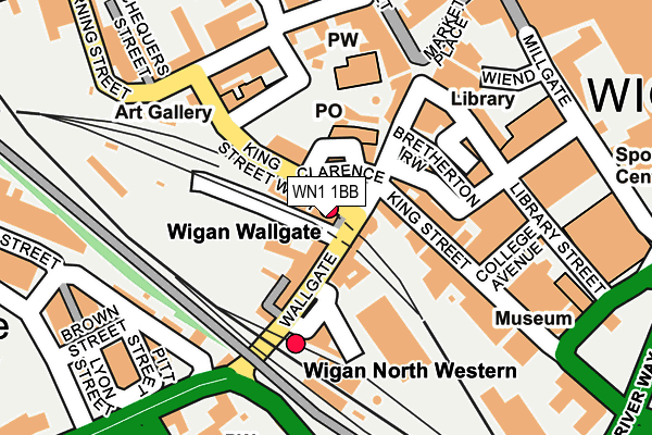 WN1 1BB map - OS OpenMap – Local (Ordnance Survey)