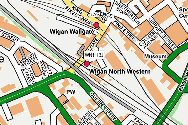 WN1 1BJ map - OS OpenMap – Local (Ordnance Survey)