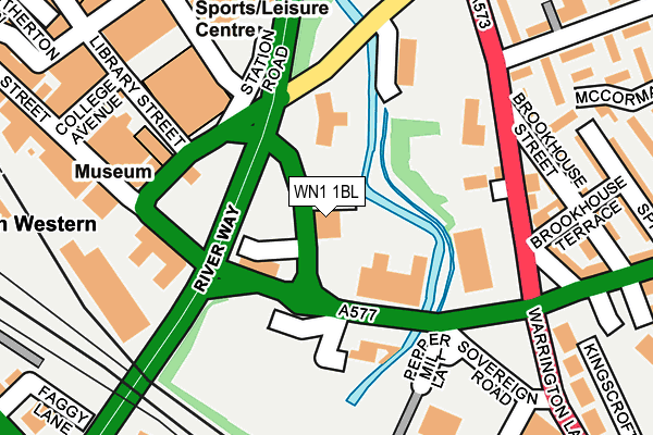 WN1 1BL map - OS OpenMap – Local (Ordnance Survey)
