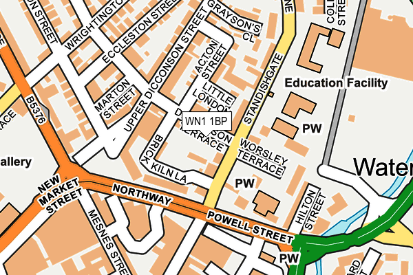 WN1 1BP map - OS OpenMap – Local (Ordnance Survey)