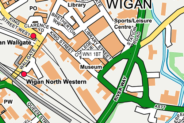 WN1 1BT map - OS OpenMap – Local (Ordnance Survey)