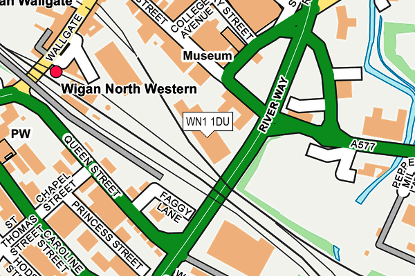 WN1 1DU map - OS OpenMap – Local (Ordnance Survey)