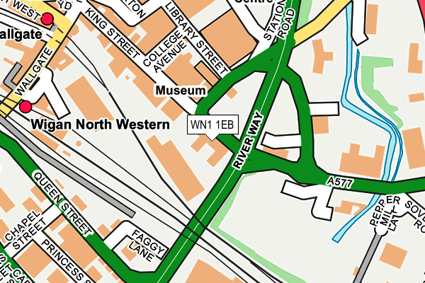 WN1 1EB map - OS OpenMap – Local (Ordnance Survey)