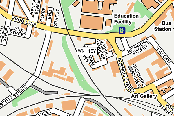 WN1 1EY map - OS OpenMap – Local (Ordnance Survey)
