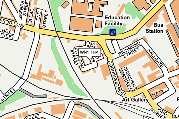 WN1 1HA map - OS OpenMap – Local (Ordnance Survey)