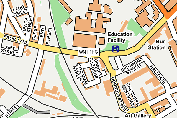 WN1 1HG map - OS OpenMap – Local (Ordnance Survey)