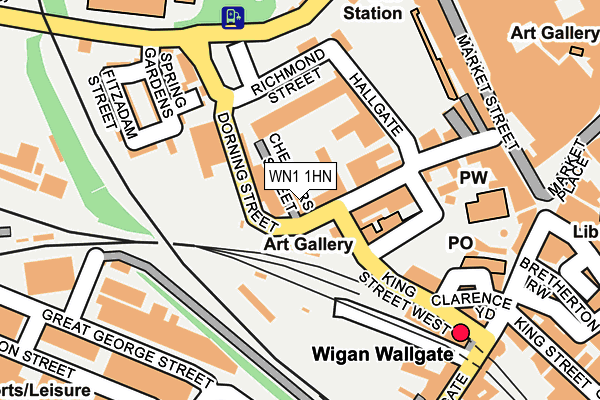 WN1 1HN map - OS OpenMap – Local (Ordnance Survey)