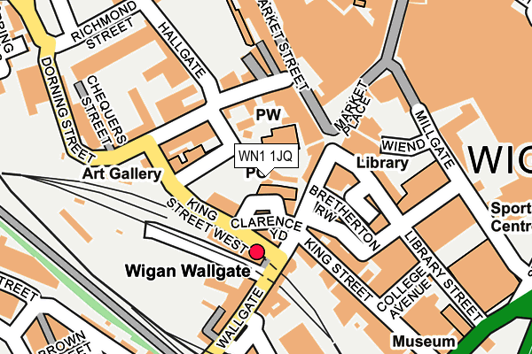 WN1 1JQ map - OS OpenMap – Local (Ordnance Survey)