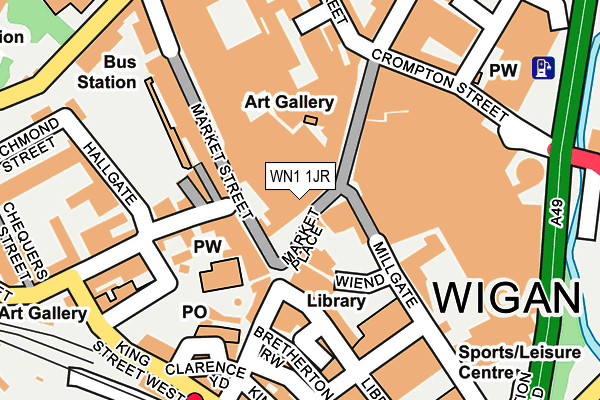 WN1 1JR map - OS OpenMap – Local (Ordnance Survey)