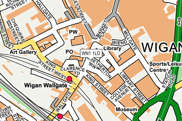 WN1 1LD map - OS OpenMap – Local (Ordnance Survey)