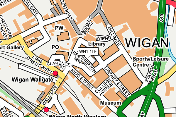 WN1 1LF map - OS OpenMap – Local (Ordnance Survey)