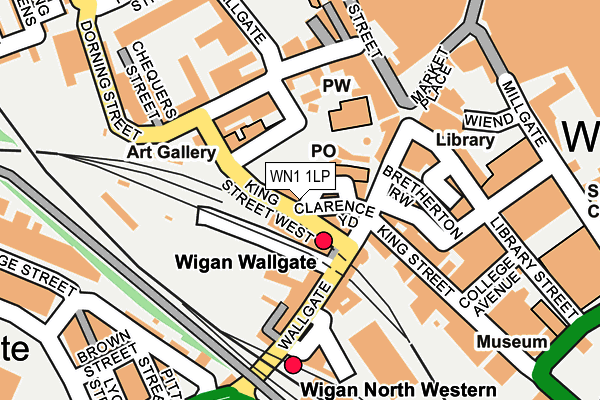 WN1 1LP map - OS OpenMap – Local (Ordnance Survey)