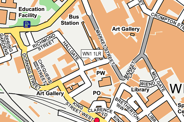WN1 1LR map - OS OpenMap – Local (Ordnance Survey)