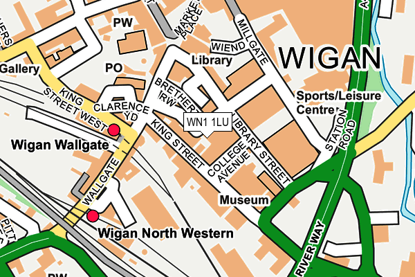 WN1 1LU map - OS OpenMap – Local (Ordnance Survey)