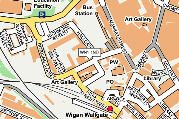 WN1 1ND map - OS OpenMap – Local (Ordnance Survey)