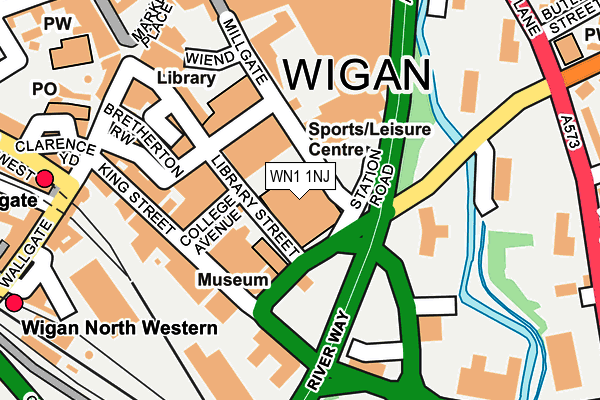 WN1 1NJ map - OS OpenMap – Local (Ordnance Survey)