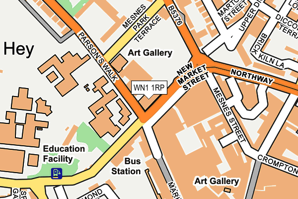 WN1 1RP map - OS OpenMap – Local (Ordnance Survey)