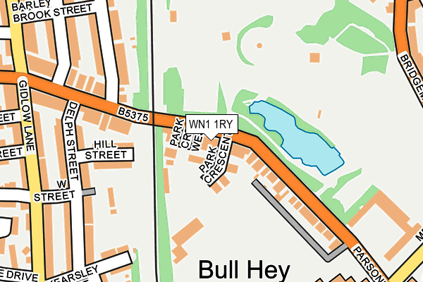 WN1 1RY map - OS OpenMap – Local (Ordnance Survey)