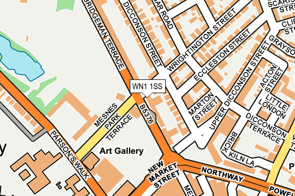 WN1 1SS map - OS OpenMap – Local (Ordnance Survey)