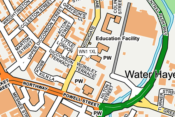 WN1 1XL map - OS OpenMap – Local (Ordnance Survey)