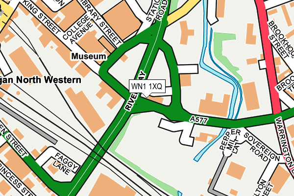 WN1 1XQ map - OS OpenMap – Local (Ordnance Survey)