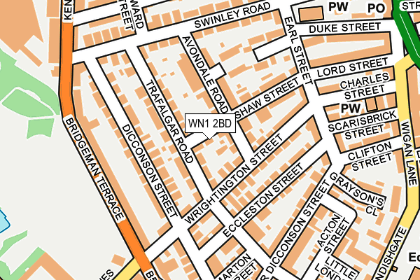 WN1 2BD map - OS OpenMap – Local (Ordnance Survey)