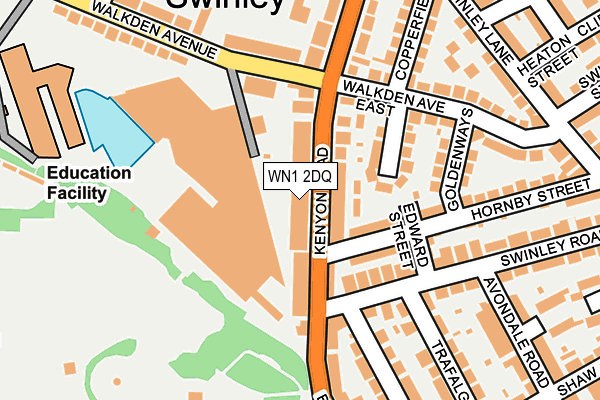 WN1 2DQ map - OS OpenMap – Local (Ordnance Survey)