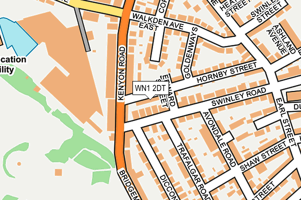 WN1 2DT map - OS OpenMap – Local (Ordnance Survey)