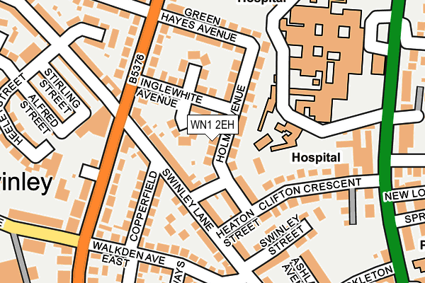 WN1 2EH map - OS OpenMap – Local (Ordnance Survey)