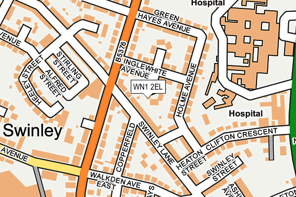 WN1 2EL map - OS OpenMap – Local (Ordnance Survey)