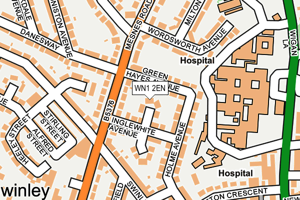 WN1 2EN map - OS OpenMap – Local (Ordnance Survey)