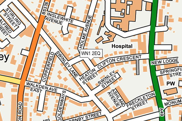 WN1 2EQ map - OS OpenMap – Local (Ordnance Survey)