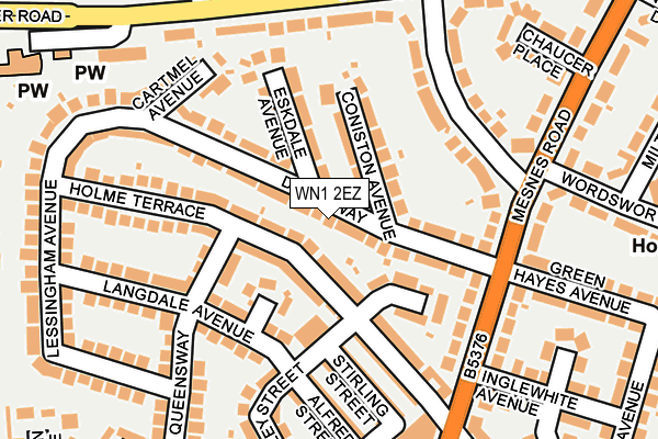 WN1 2EZ map - OS OpenMap – Local (Ordnance Survey)