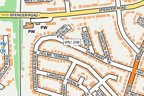 WN1 2HB map - OS OpenMap – Local (Ordnance Survey)