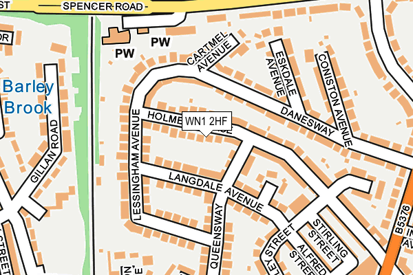 WN1 2HF map - OS OpenMap – Local (Ordnance Survey)