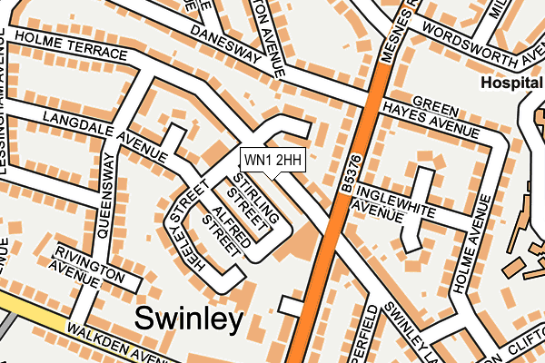WN1 2HH map - OS OpenMap – Local (Ordnance Survey)