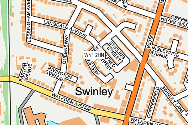 WN1 2HN map - OS OpenMap – Local (Ordnance Survey)