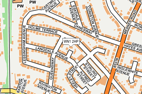 WN1 2HP map - OS OpenMap – Local (Ordnance Survey)