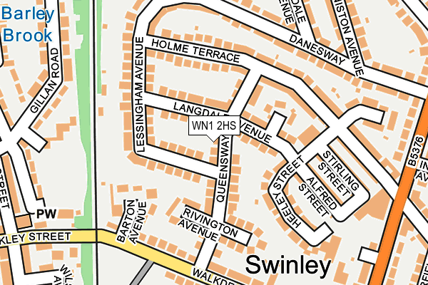 WN1 2HS map - OS OpenMap – Local (Ordnance Survey)
