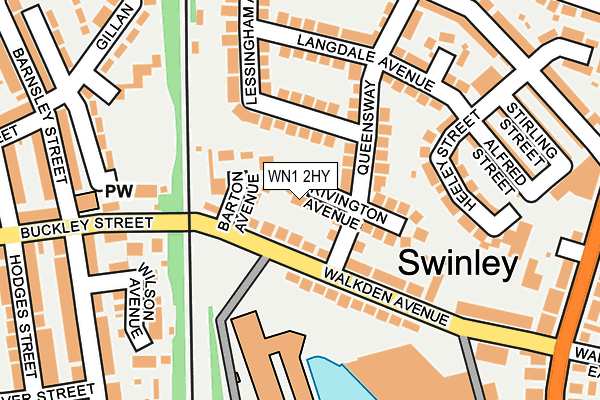 WN1 2HY map - OS OpenMap – Local (Ordnance Survey)