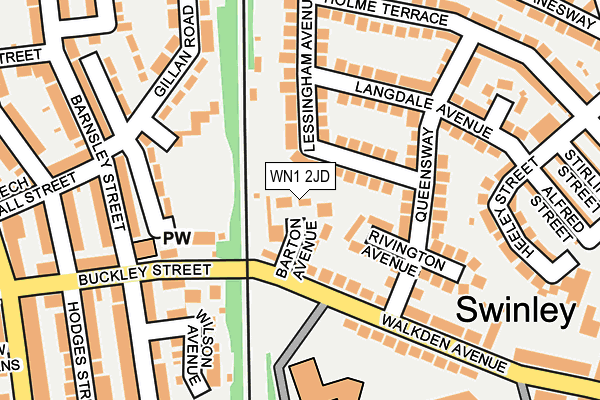 WN1 2JD map - OS OpenMap – Local (Ordnance Survey)