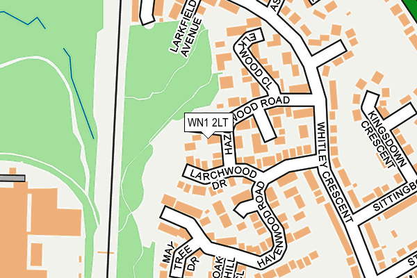 WN1 2LT map - OS OpenMap – Local (Ordnance Survey)
