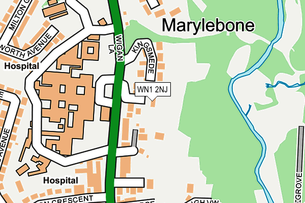 WN1 2NJ map - OS OpenMap – Local (Ordnance Survey)