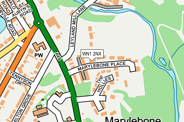 WN1 2NX map - OS OpenMap – Local (Ordnance Survey)