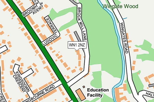 WN1 2NZ map - OS OpenMap – Local (Ordnance Survey)