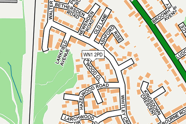 WN1 2PD map - OS OpenMap – Local (Ordnance Survey)