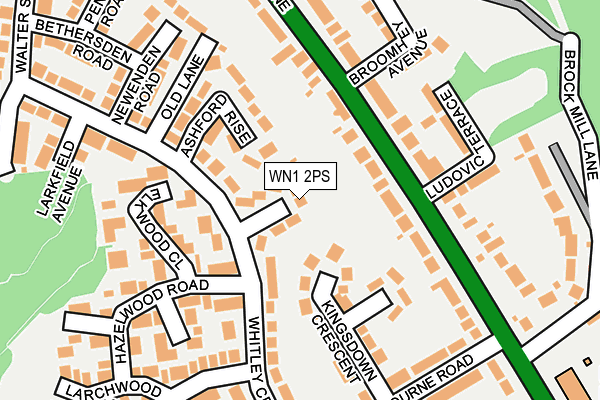 WN1 2PS map - OS OpenMap – Local (Ordnance Survey)